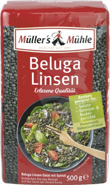 Müller's Mühle Beluga Linsen 500g