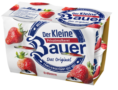 Bauer Fruchtjoghurt 3,5% Erdbeere 4x100g 