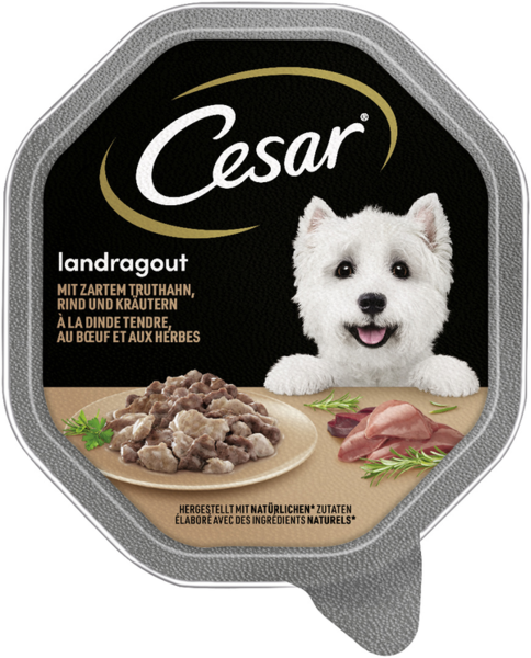 Cesar Landragout Truthahn, Rind & Kräuter 150g