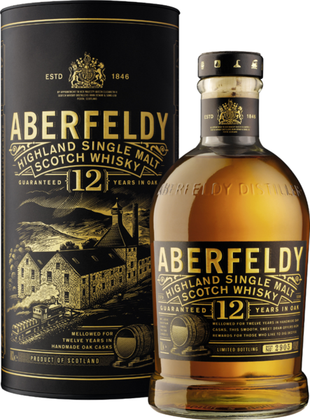 Aberfeldy 12 Years Highland Single Malt Scotch Whisky 40% vol. 0,7l