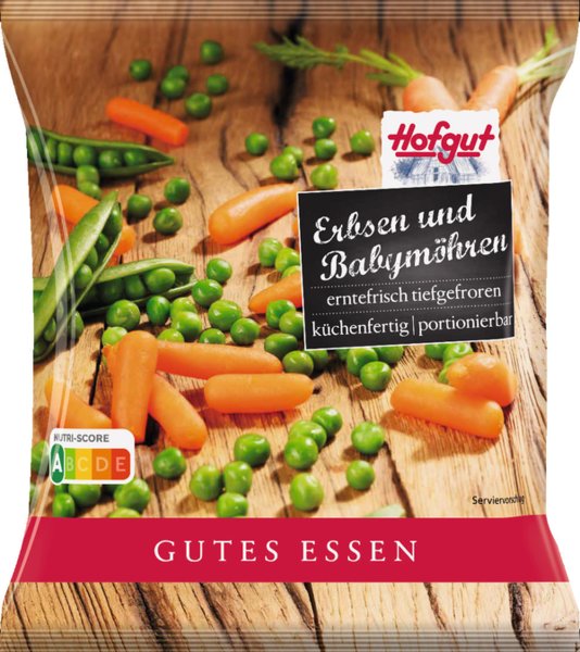 Hofgut Erbsen und Babymöhren 1000g