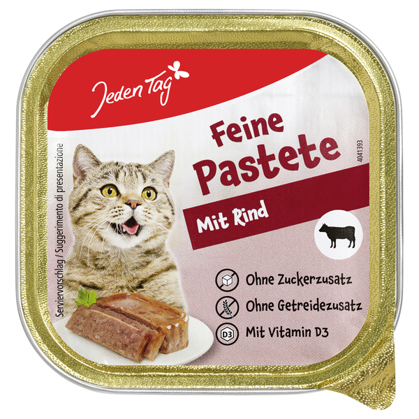 Jeden Tag Katze Pastete mit Rind 100g