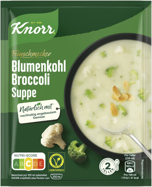 Knorr Feinschmecker Blumenkohl-Broccolisuppe 500ml