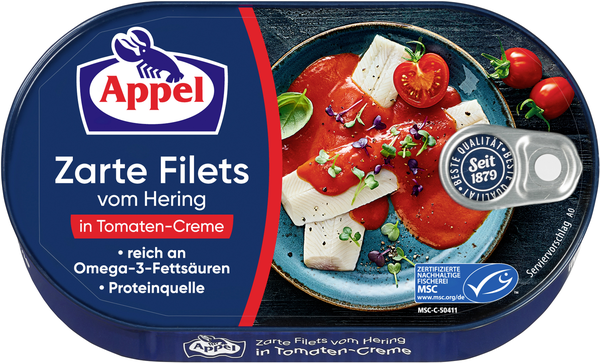 Appel MSC Heringsfilets in Tomaten-Creme 200g