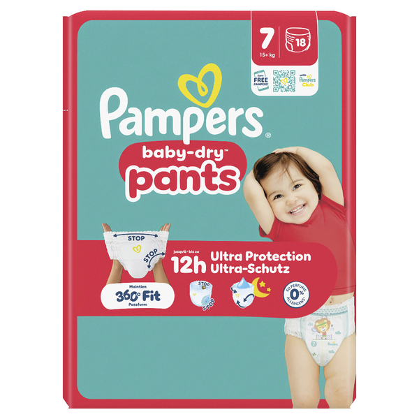 Pampers Baby Dry Pants Windeln Gr.7 Extra Large 15+kg 18 Stück