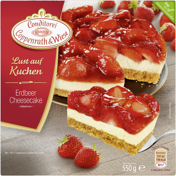 Conditorei Coppenrath & Wiese Lust auf Kuchen Erdbeer-Cheesecake 550g