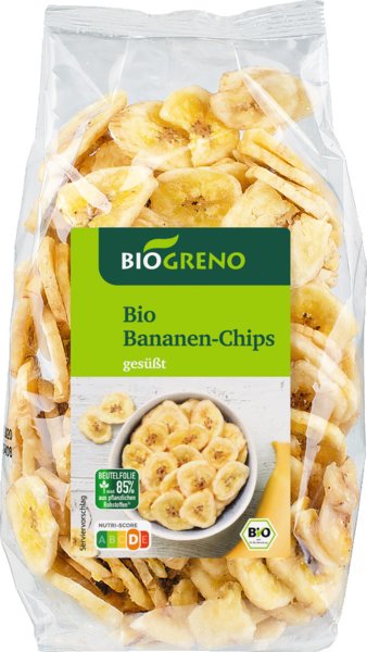 Biogreno Bananenchips gesüßt 250g