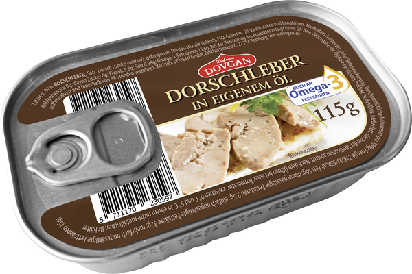 Dovgan Dorschleber in eigenem Öl 115g