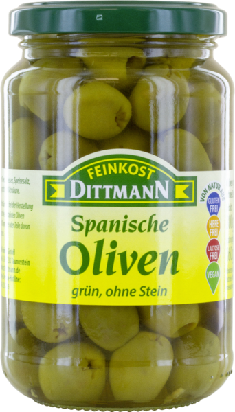 Dittmann Spanische Oliven grün ohne Stein 340g