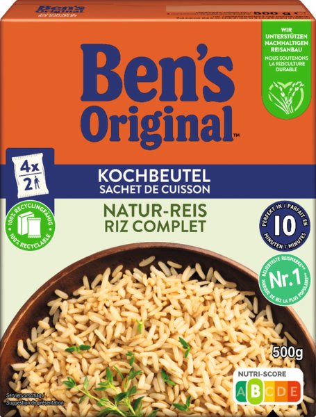 Ben's Original Natur-Reis im Kochbeutel 500g