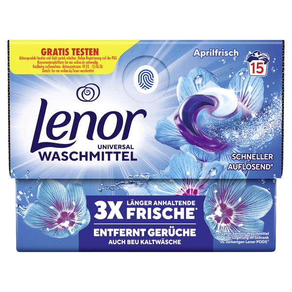 Lenor All-in-1 Pods Aprilfrisch 15 Waschladungen