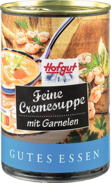 Hofgut Feine Cremesuppe mit Garnelen 400g