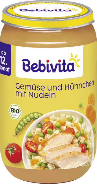 Bebivita Gemüse und Hühnchen mit Nudeln 250g