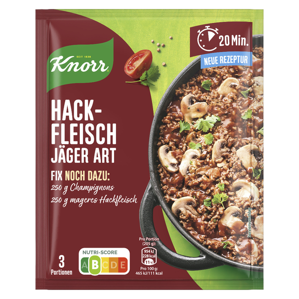 Knorr Fix Hackfleisch Jäger Art 36g