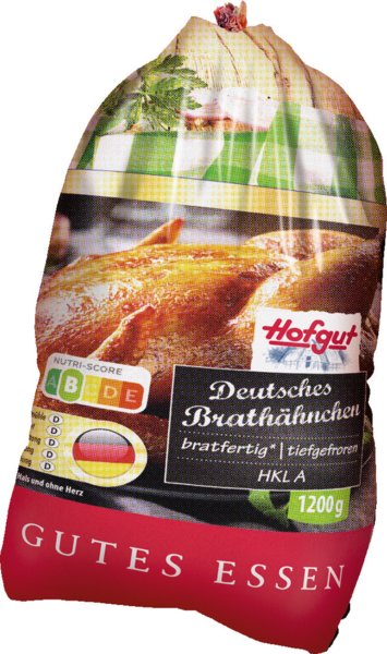 Hofgut Deutsches Brathähnchen Handelsklasse A 1200g 