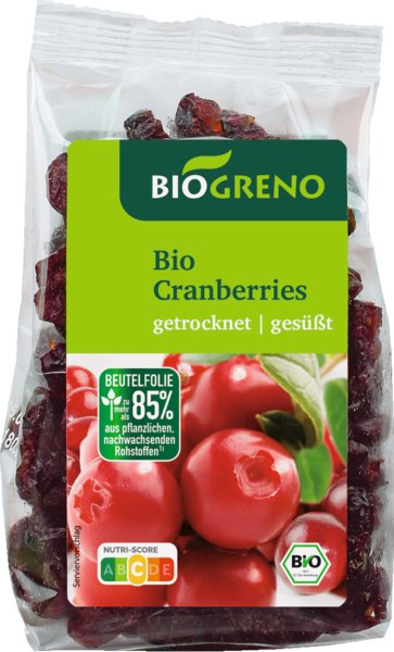 Biogreno Cranberries 125g