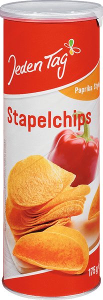 Jeden Tag Stapelchips Paprika 175g