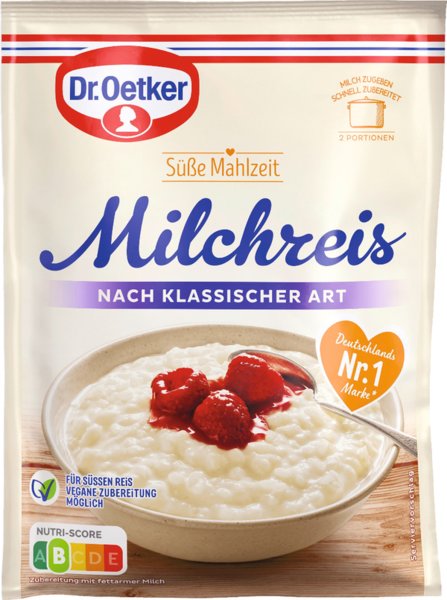 Dr.Oetker Süße Mahlzeit Milchreis nach klassischer Art 125g