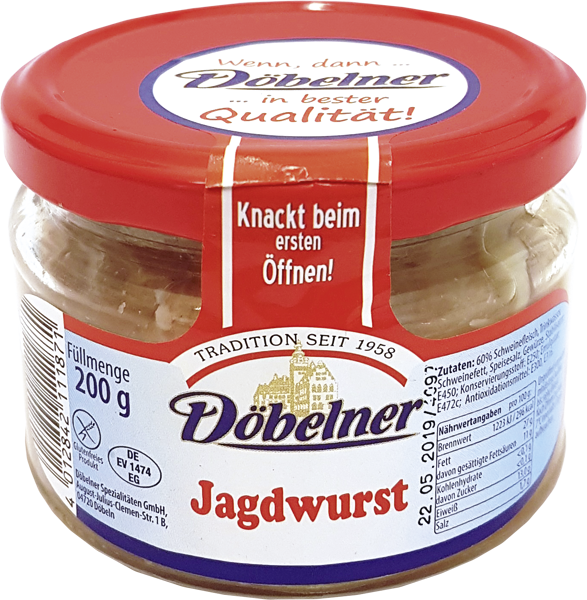 Döbelner Jagdwurst im Glas 200 g