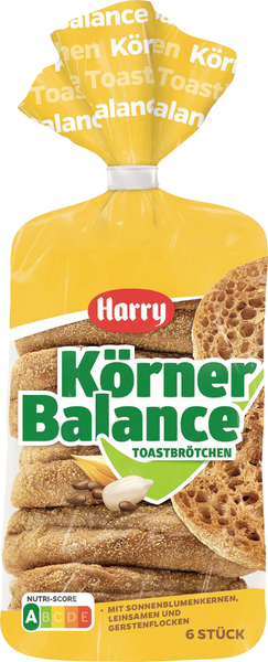 Harry Toastbrötchen Körner Balance 6 Stück 335g