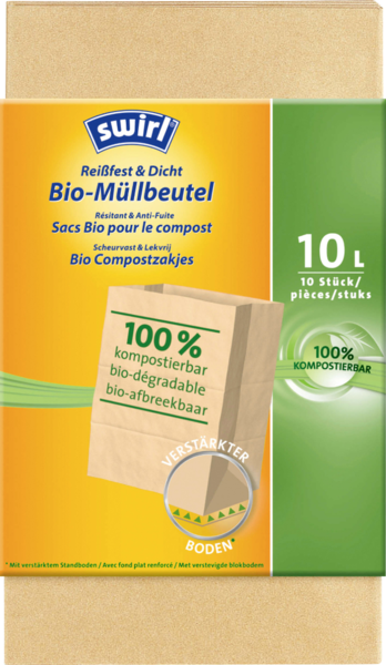 Swirl Bio-Müll-Papierbeutel 10l