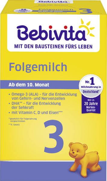 Bebivita 3 Folgemilch ab dem 10. Monat 500g