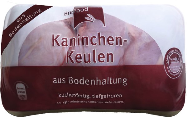 BreFood Kaninchenkeulen aus Bodenhaltung 1000g