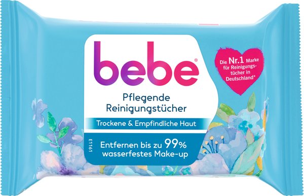 bebe Pflegende Reinigungstücher für trockene & empfindliche Haut 25 Stück