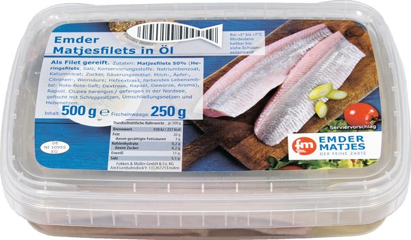 Emder Matjesfilets in Öl 500g