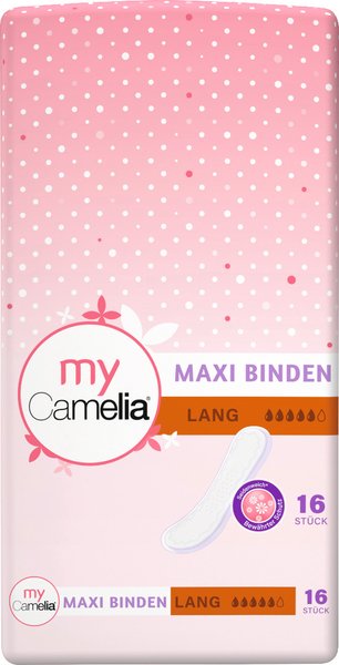 Camelia Maxi Binde lang 16 Stück