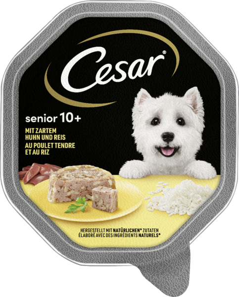Cesar Senior 10+ Huhn & Reis in Gelee 150g