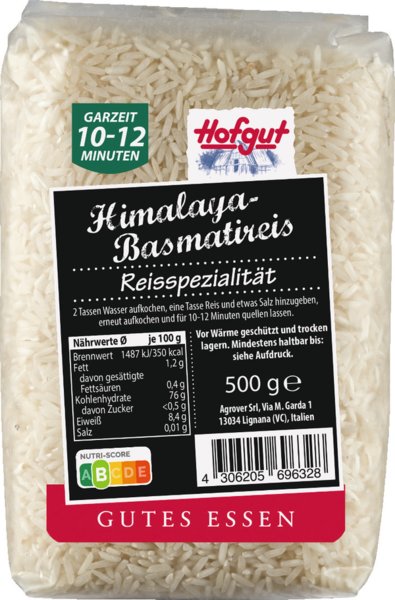 Hofgut Himalaya Basmatireis 500g