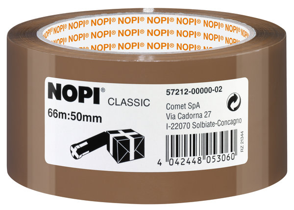 Tesa Nopi Paketband Braun 66m x 50mm
