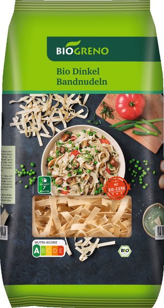 Biogreno Dinkel-Bandnudeln 500g