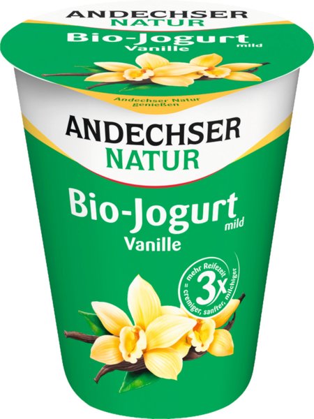 Andechser Natur Bio-Jogurt mild Vanille 3,8% 400g