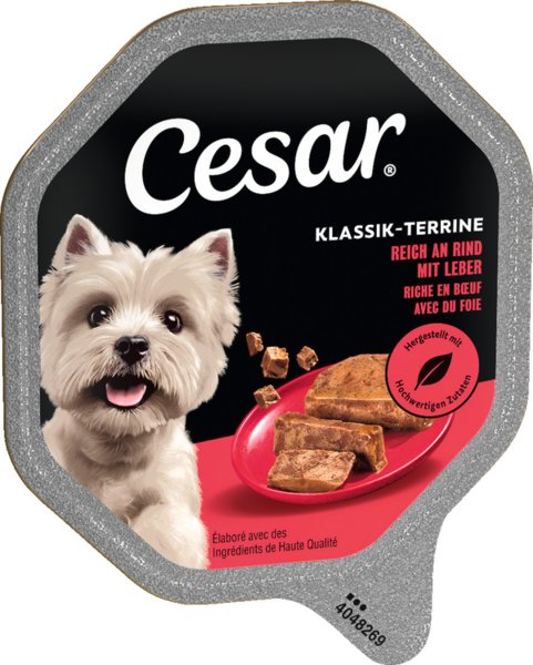 Cesar Schale Klassik-Terrine mit Rind und Leber 150g
