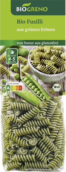 Biogreno Fusilli aus grünen Erbsen 250g