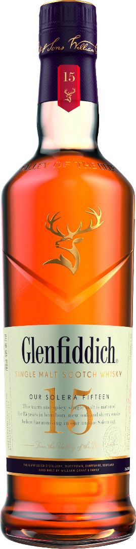 Glenfiddich 15Y. Single Malt Scotch Whisky 40% vol. 0,7l