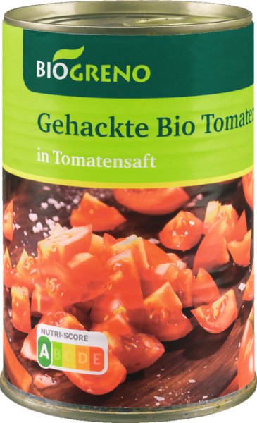Biogreno Gehackte Tomaten in Tomatensaft 400g
