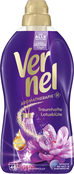 Vernel Weichspüler Aromatherapie Traumhafte Lotusblüte 46 Waschladungen 1,012l