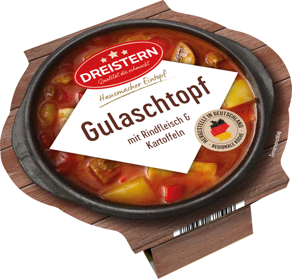 Dreistern Gulaschsuppe mit Kartoffeln 400g