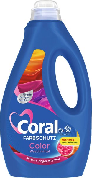 Coral Flüssigwaschmittel Color 26 Waschladungen 1,3l