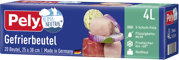 Pely Gefrierbeutel 4l 20 Stück