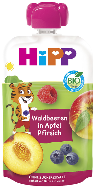 HiPP Quetschie Waldbeeren in Apfel-Pfirsich 100g