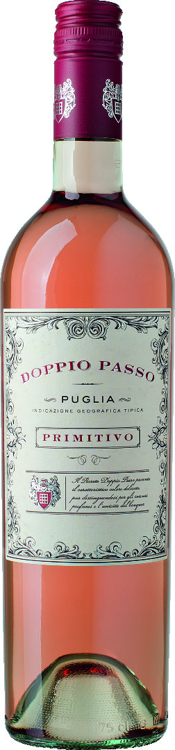 Doppio Passo Rosato Primitivo Roséwein halbtrocken 0,75l
