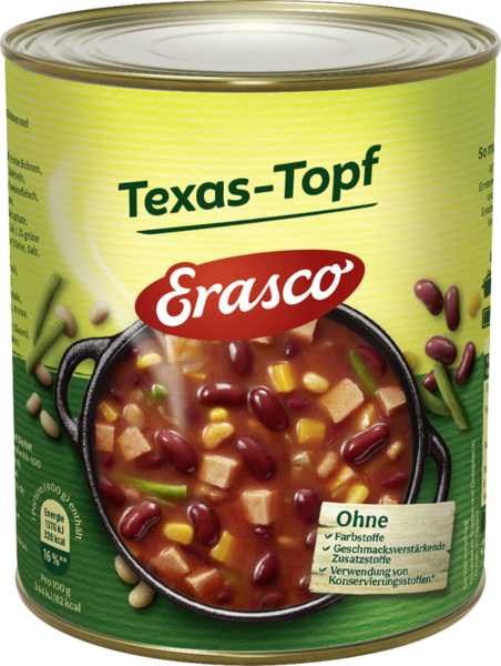 Erasco Texas-Topf 800g