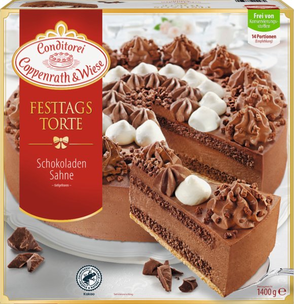 Conditorei Coppenrath & Wiese Festtagstorte Schokoladen Sahne 1400g