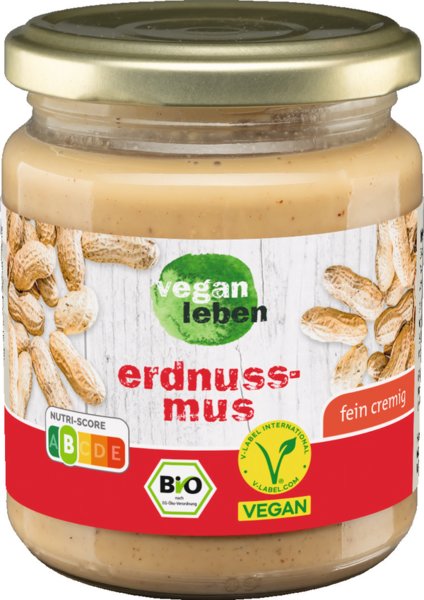 vegan leben Bio Erdnussmus 250g