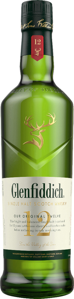 Glenfiddich 12y Single Malt Scotch Whisky 40% vol. 0,7l 