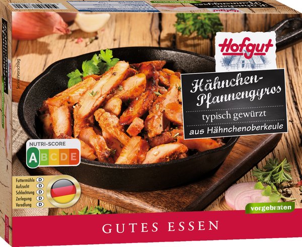 Hofgut Hähnchen-Pfannengyros 400g